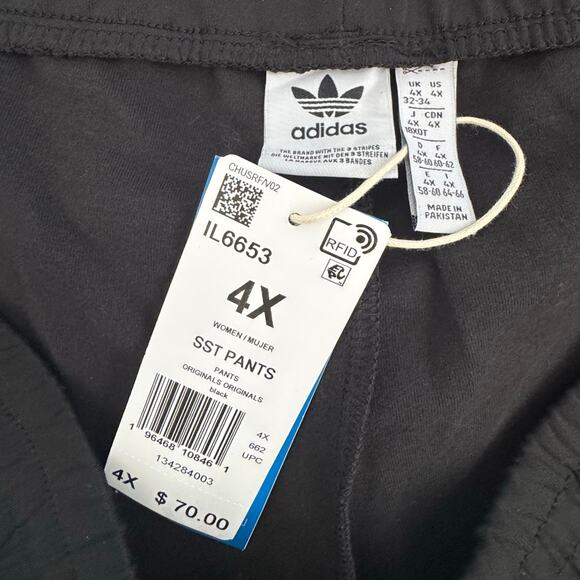 Adidas Adicolor SST Slim Fit Classic Track Pants Women’s Plus Sz 4XL NWT… - Picture 11 of 15